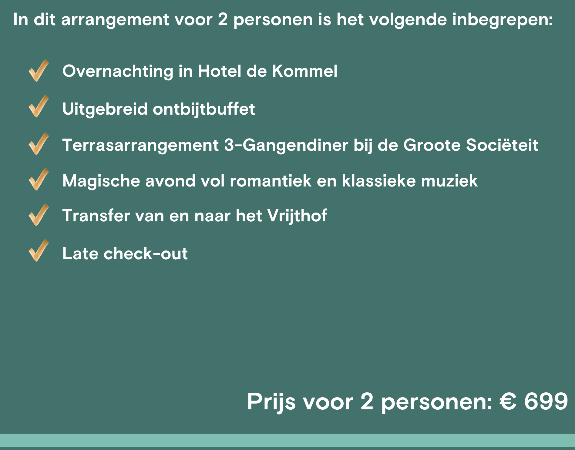 Exclusieve VIP-actie - Terrasarrangement André Rieu Vrijthof